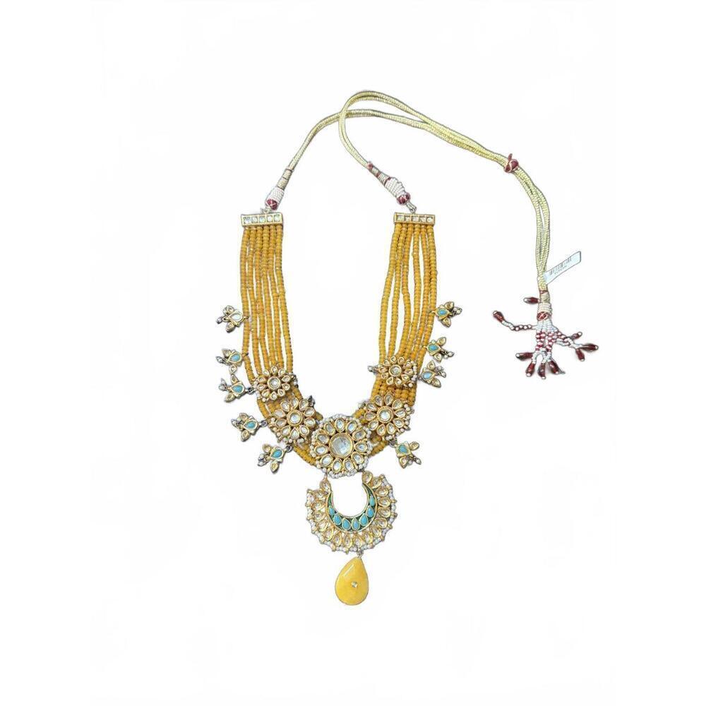 Traditional Multi-Strand Beaded Necklace with Pendant by TAD (NWT)